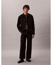 Calvin Klein - Twill Pleated Trousers - Lyst