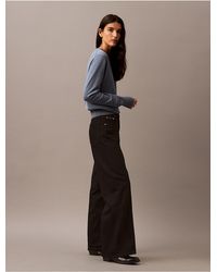 Calvin Klein - Calvin Klein Ultra High Rise Wide Leg Fit Jeans - Lyst