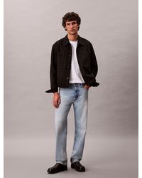 Calvin Klein - Surchemise Relaxed En Sergé De Coton - Lyst