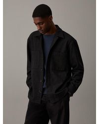 Calvin Klein - Relaxed Wool Blend Overshirt - Lyst