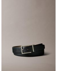 Calvin Klein - Cintura Con Fibbia Intessuta Goffrata - Lyst