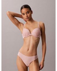 Calvin Klein - Push Up Plunge Bra Perfectly Fit Lace - Lyst