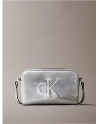 Calvin Klein - Metallic Monogram Camera Bag - Lyst