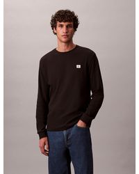 Calvin Klein - Long Sleeve Waffle T-Shirt - Lyst