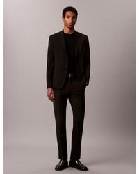 Calvin Klein - Slim Wool Stretch Trousers - Lyst