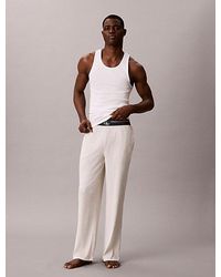 Calvin Klein - Archive Logo Ribbed Pyjama Pants - Lyst