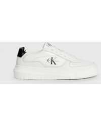 Calvin Klein - Leather Trainers - Lyst
