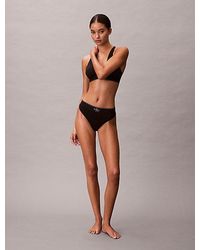 Calvin Klein - Stretch Thong Graphic Monogram Microfibre - Lyst
