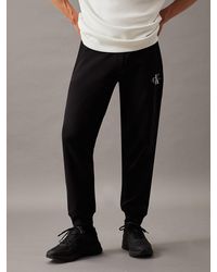 Calvin Klein - Pantalon de jogging en polaire avec monogramme - Lyst