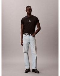 Calvin Klein - Monogram T-Shirt Met Logo - Lyst