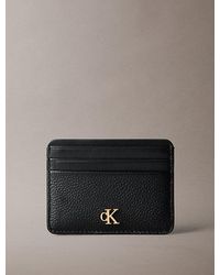 Calvin Klein - Leather Rfid Monogram Cardholder - Lyst