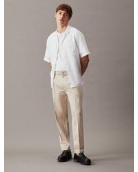 Calvin Klein - Cropped Tapered Trousers - Lyst