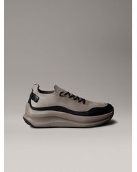 Calvin Klein - Mesh Chunky Runner Sock Trainers - Lyst