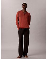 Calvin Klein - Henley Pyjama Top Ultra Soft Modal - Lyst