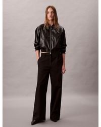 Calvin Klein - Pantaloni Chino A Gamba Larga - Lyst
