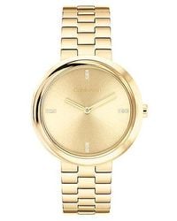 Calvin Klein - Armbanduhr Mit Gedrehter Lünette - Lyst