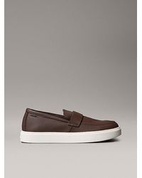 Calvin Klein - Hybrid-Loafer Aus Leder - Lyst