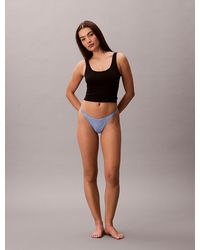 Calvin Klein - Dipped String Thong - Lyst
