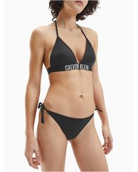 Calvin Klein Intense Power Side Tie Bikini Bottom - Black