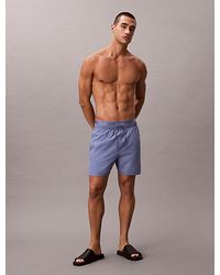 Calvin Klein - Medium Drawstring Swim Shorts Ck Essentials - Lyst