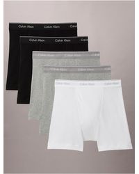 Calvin Klein - 5 Pack Boxer Briefs Cotton Classics - Lyst
