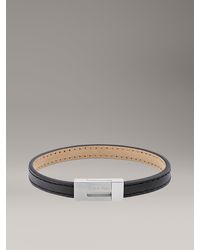 Calvin Klein - Bracelet Minimaliste En Cuir - Lyst