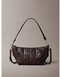 Calvin Klein - Woven Emblem Shoulder Bag - Lyst