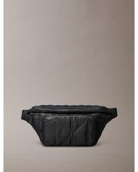 Calvin Klein - Puffer Monogram Logo Sling Bag - Lyst
