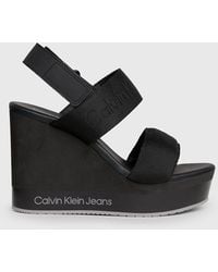 Calvin Klein - Sandales compensées à plateforme - Lyst
