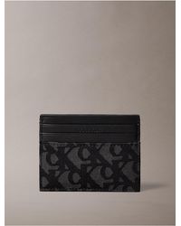 Calvin Klein - Allover Monogram Card Case - Lyst