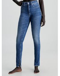 Calvin Klein - High Rise Super Skinny Enkellange Jeans - Lyst