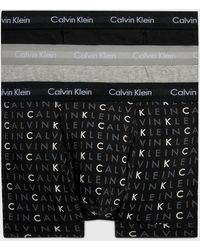 Calvin Klein - 3 Pack Trunks - Cotton Stretch - - Multi - Men - S - Lyst