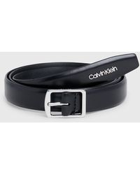 Calvin Klein - Slim Leather Belt - Lyst