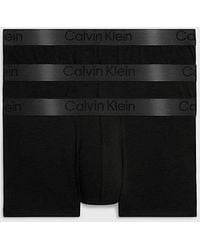 Calvin Klein - Pack de 3 bóxers tiro bajo - CK Black - Lyst