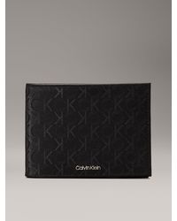 Calvin Klein - Logo Leather Billfold Wallet - Lyst