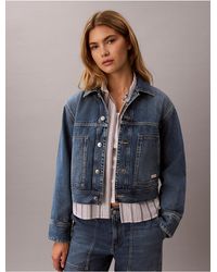 Calvin Klein - Calvin Klein Denim Utility Jacket - Lyst