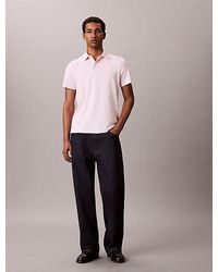 Calvin Klein - Slim Cotton Badge Polo Shirt - Lyst