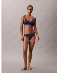 Calvin Klein - Lightly Lined Bralette Icon Cotton Modal - Lyst