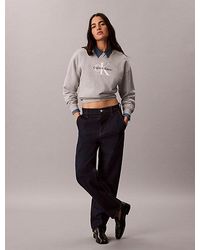 Calvin Klein - Jeans Monologo French Terry Relaxed Sweatshirt - Lyst