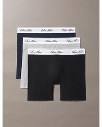 Calvin Klein - 3 Pack Boxer Briefs Icon Cotton Stretch - Lyst