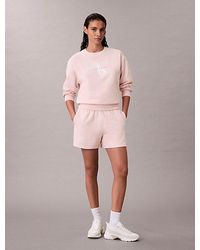Calvin Klein - Jeans Cotton Terry Jogger Shorts - Lyst