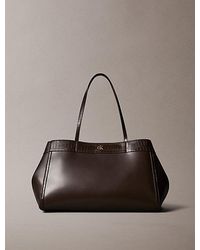 Calvin Klein - Monogram Crocodile Large Tote Bag - Lyst
