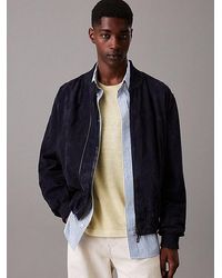Calvin Klein - Suède Bomberjack - Lyst