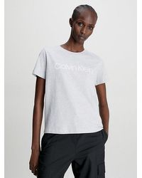 Calvin Klein - Logo-T-Shirt aus Bio-Baumwolle - Lyst
