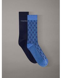 Calvin Klein - 2 Pack Soft Cotton Stretch Crew Socks - Lyst