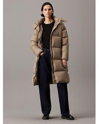 Calvin Klein - Abrigo de plumas largo - Lyst