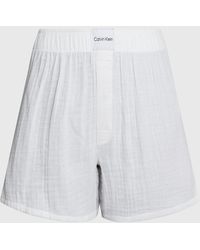 Calvin Klein - Pyjama Shorts - Pure Textured - Lyst