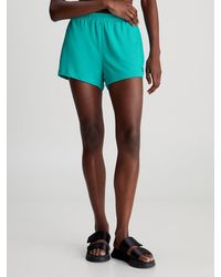 Calvin Klein - Relaxed Terry Beach Shorts - Ck Monogram - Lyst