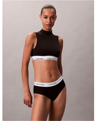 Calvin Klein - Lightly Lined Mockneck Bralette - Lyst