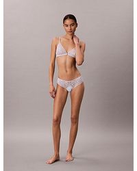 Calvin Klein - Thong Eternal Stretch Lace - Lyst